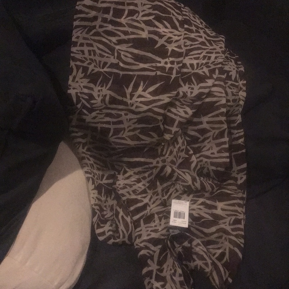 Collection 18 Polyester Brown / Beige Scarf NWT